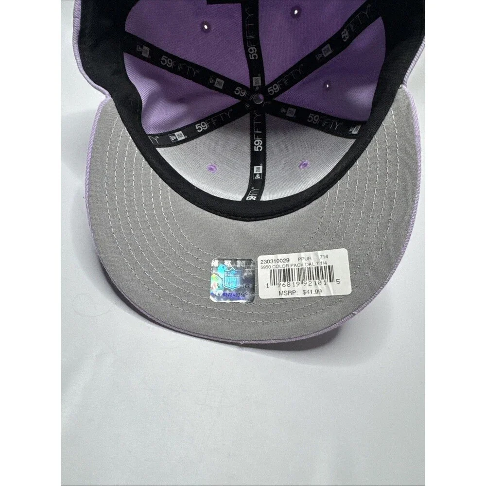Dallas Cowboys 2024 NFL New Era 59FIFTY ColorPack Fitted Hat 7 1/4 Pastel Purple